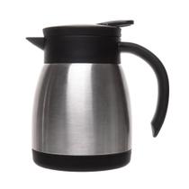 Garrafa Térmica com Botão Preto 400ml Aço Inox