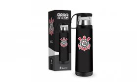 Garrafa Térmica Com Caneca Time Corinthians Gaviões da Fiel