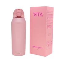 Garrafa Térmica Com Canudo 1 Litro Zona Criativa Academia Treino Corrida Garrafa Térmica Com Canudo 1 Litro Zona Criativa Academia Treino Corrida