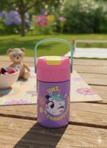 Garrafa termica com canudo puket unicórnio tenis lavanda Garrafa termica com canudo puket unicórnio tenis lavanda