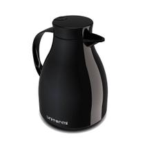 Garrafa Térmica com Gatilho, 1 Litro, Preta, Bule para Café