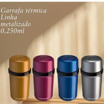 Garrafa Térmica Compacta Para Chá Leite Café Com Rolha Fano 0,250ml Unitermi