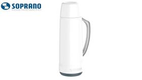 Garrafa Térmica Cristal 1 Litro branca - Soprano