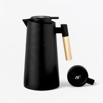 Garrafa Térmica de 1L Preta com Indicador de Temperatura Garrafa Térmica de 1L Preta com Indicador de Temperatura