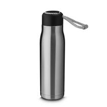 Garrafa Térmica De 550ml Com Parede Dupla E Alça Prata Garrafa Térmica De 550ml Com Parede Dupla E Alça Prata