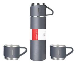 Garrafa Térmica de Aço Inox com Copo - Mantém a Temperatura por até 12 Horas