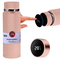 Garrafa Térmica De Aço Inox Com Termômetro Na Tampa 800ml Top