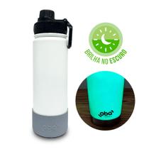 Garrafa Térmica de Aço Inoxidável 650ml com Duas Tampas Garrafa Térmica de Aço Inoxidável 650ml com Duas Tampas