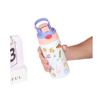 Garrafa Térmica De Aço Inoxidável Com Estampa De Animais 350ml - Presente De Natal