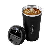 Garrafa Térmica De Aço Inoxidável De 450ml Com Display De Temperatura Inteligente, Caneca De Café