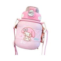 Garrafa Térmica De Aço Inoxidável De 630ml Com Personagens Sanrio Kuromi, My Melody E Cinnamoroll