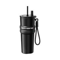 Garrafa Térmica De Aço Inoxidável De 770ML Com Isolamento a Vácuo, À Prova De Vazamentos, Com Canudo