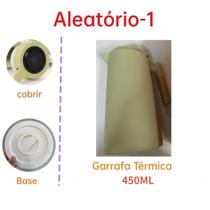 Garrafa Térmica de água 1 Litro Com Termômetro Led Para Chás / Café Design Moderno Cabo De Madeira Cor Preta