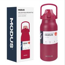 Garrafa Térmica de Água 1700ml Aço Inoxidável com Canudo Portátil Café Suco Academia Passeio Camping Caminhada
