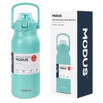 Garrafa Térmica de Água 1700ml Aço Inoxidável com Canudo Portátil Café Suco Academia Passeio Camping Caminhada