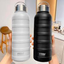 Garrafa Térmica de Água Café Suco Academia Passeio Caminhada Camping 1000ml Aço Inoxidável Portátil