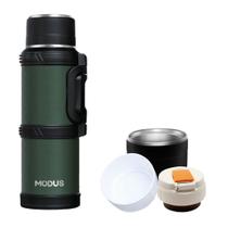 Garrafa Térmica de Água Café Suco Parede Dupla 2,5 Litros Camping Academia Passeio Caminhada Aço Inox Alça Reforçada