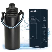 Garrafa Térmica de Água Parede Dupla Aço Inox 1L Café Suco Água Camping Academia Passeio Caminhada