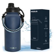 Garrafa Térmica de Água Parede Dupla Aço Inox 1L Café Suco Água Camping Academia Passeio Caminhada