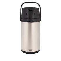Garrafa Térmica De Café 1,9 Litros Ampola Aço Inox Airpot Com Alavanca Mor Garrafa Térmica De Café 1,9 Litros Ampola Aço Inox Airpot Com Alavanca Mor