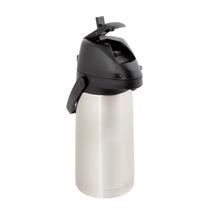 Garrafa Térmica De Café 2,5 Litros Ampola Aço Inox Airpot Com Alavanca Mor