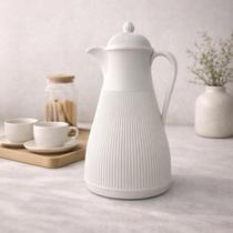 Garrafa Térmica de Café e Chá Branca Clássica Premium 1L PP Garrafa Térmica de Café e Chá Branca Clássica Premium 1L PP