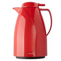 Garrafa Térmica de Café e Chá Vermelha 1L Vidro Silicone - C3b