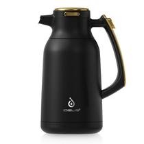 Garrafa térmica de café IDEUS 2L em aço inoxidável preto dourado