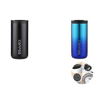 Garrafa Térmica De Café Isolada De Aço Inoxidável 400ML À Prova De Vazamento Caneca Térmica Portátil