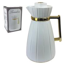 Garrafa Térmica de Café Laradore Bela - Branca e Dourada 1L Garrafa Térmica de Café Laradore Bela - Branca e Dourada 1L