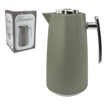 Garrafa Térmica de Café Laradore Luxo - Cinza e Prata 1L Garrafa Térmica de Café Laradore Luxo - Cinza e Prata 1L