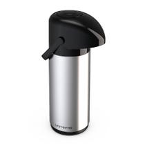 Garrafa Térmica de cafe Verona Pressão 1 litro Inox