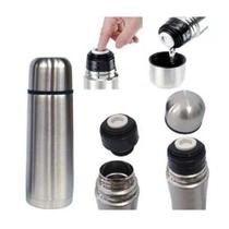 Garrafa Térmica de Inox Com Tampa Fácil Moderna 450ml