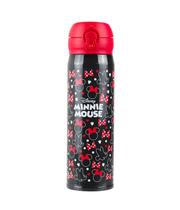 Garrafa Térmica de Inox Preta Minnie 400ml - Licenciado