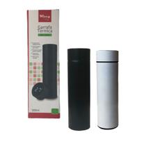 Garrafa térmica de inox termômetro Digital colors 500ML na caixa