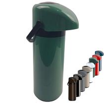 Garrafa Térmica De Mesa 1 Litro de Pressão com alça Ampola de Vidro Verona Unitermi Resistente