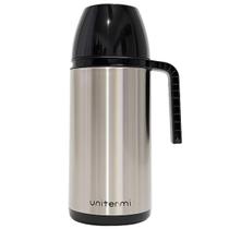 Garrafa Térmica De Mesa Roma 1 Litro Aço Inox Unitermi Café Chá Tereré Chimarrão Água Leite