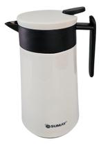Garrafa Térmica De Mesa Sumay 1 Litro Paris Branco E Preto