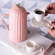 Garrafa Térmica de Plástico Bird Rosa 600 ML Wolff