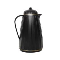 Garrafa Térmica de Plástico Carrossel Preta 1L