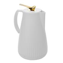 Garrafa Térmica de Plástico com Tampa Pássaro Dourado Ouro New Bird Branca 1L Wolff Garrafa Térmica de Plástico com Tampa Pássaro Dourado Ouro New Bird Branca 1L Wolff