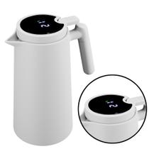 Garrafa Térmica De Plástico Com Termometro Branca1L - Lyor Garrafa Térmica De Plástico Com Termometro Branca1L - Lyor