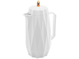 Garrafa Térmica de Plástico Lyor 1L Diamond Branco Garrafa Térmica de Plástico Lyor 1L Diamond Branco