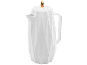 Garrafa Térmica de Plástico Lyor 1L Diamond Branco Garrafa Térmica de Plástico Lyor 1L Diamond Branco