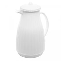 Garrafa termica de plastico new bambu branca 1l