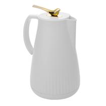Garrafa Térmica de Plástico New Bird Passarinho Dourado Branca 1L Wolff Garrafa Térmica de Plástico New Bird Passarinho Dourado Branca 1L Wolff
