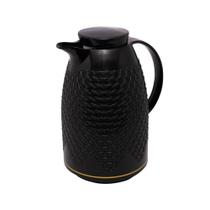 Garrafa Térmica de Plástico Renda Preta 1L - Wolff - WOLFF GOURMET