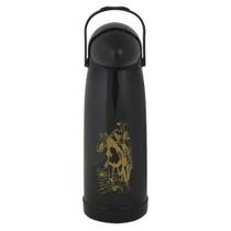 Garrafa Térmica De Pressão 1.9 Litros Farroupilha Preta Mor