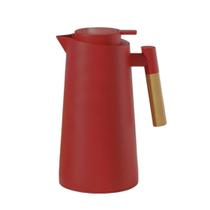 Garrafa Térmica Design Cabo Madeira Botão Abre Fácil Massala - Vivaflor Decor Garrafa Térmica Design Cabo Madeira Botão Abre Fácil Massala - Vivaflor Decor