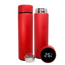 Garrafa Térmica Display Led Temp Quente E Frio Inox 500ml